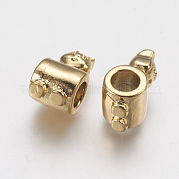 Ионное покрытие (IP) 304 нержавеющая сталь европейские бусины STAS-J022-108G
