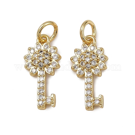 Латунные микро проложить кубического циркония подвески KK-I358-066G-02-1