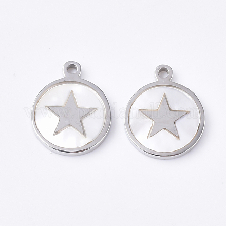 Подвески-пентакли из нержавеющей стали 304 STAS-S079-125P-1
