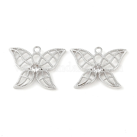 Латунные микропаве прозрачные подвески с фианитом KK-Q816-17P-1