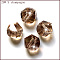 K9 Glass, Imitation Austrian Crystal Beads, Grade AAA, Faceted, Polygon, BurlyWood, 6mm, Hole: 0.7~0.9mm