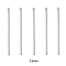 Brass Ventilating Needles, Doll Wig Hook Needle Knots Threader Tool Accessories Supplies, Platinum, 2.5~3.5x0.06cm, 5pcs/set