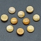 Natural Topaz Jade Cabochons, Half Round, 10x5mm