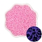 Luminous Glow in the Dark Cylinder Seed Beads, Spray Painted, Hot Pink, 2.5mm, Hole: 1mm, about 700pcs/bag