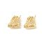 Brass Micro Pave Cubic Zirconia Pendants, Cadmium Free & Nickel Free & Lead Free, Skates
, Real 18K Gold Plated, 15.5x11x6mm, Hole: 1.4mm