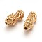 304 Stainless Steel Beads, Ion Plating (IP), Pi Xiu, Golden, 26x12x10mm, Hole: 3mm