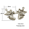 Tibetan Style Pendants, Lead Free & Cadmium Free & Nickel Free, Angel, Antique Silver, 25x19x3mm, Hole: 3mm