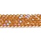 Transparent Electroplate Glass Beads Strands, AB Color Plated, Faceted, Bicone, Peru, 2.9~3.3x2.5mm, Hole: 0.7mm, about 135~140pcs/strand, 38~40cm