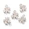 Non-Tarnish 201 Stainless Steel Charms, Laser Cut, Clover, Stainless Steel Color, 10.5x8.8x0.6mm, Hole: 1.5mm