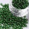 6/0 Glass Seed Beads, Silver Lined Round Hole, Round, Lime Green, 4mm, Hole: 1.5mm, about 6639 pcs/pound