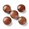Synthetic Goldstone Beads, Flat Round, 26.5x11mm, Hole: 2.5mm