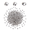 201 Stainless Steel Polished Beads, Jewelry Polished Accessories, Flying Saucer, Stainless Steel Color, 4x2.5mm, 2800pcs/bag