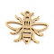 201 Stainless Steel Pendants, Bee, Golden, 15x18.5x1mm, Hole: 1.4mm