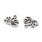 Non-Tarnish 304 Stainless Steel Charms, Lotus Charms, Stainless Steel Color, 7.5x9.5x1mm, Hole: 1.4mm