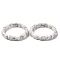Natural Howlite Bead Stretch Bracelets for Women Men, Bamboo, Inner Diameter: 2-3/8 inch(6.15cm), Bead: 10.5~11x16.5~17.5x6.5~7mm