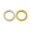 201 Stainless Steel Linking Rings, with Crystal Rhinestone, Round Ring, Golden, 18x2mm, Inner Diameter: 12.8mm