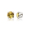Preciosa® MAXIMA Crystal in Sew-On Cup, Czech Crystal, 719 35 012 Chaton(Round), Silver, 10020 Light Topaz, SS12(3~3.2mm)