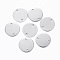 Tarnish Resistant 304 Stainless Steel Links connectors, Stamping Blank Tag, Flat Round, Stainless Steel Color, 16x1mm, Hole: 1.5mm