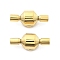 Ion Plating(IP) 304 Stainless Steel European Clasps, Golden, Column, 23.5x9.5x10.5mm