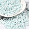 Opaque Colours Luster Glass Seed Beads, Peanut, Light Cyan, 6x3.5x3mm, Hole: 1mm, about 161pcs/10g