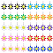 60Pcs 10 Colors Ion Plating(IP) 304 Stainless Steel Charms, with Enamel, Flower, Mixed Color, 10x7.5x2mm, Hole: 1mm, 6pcs/color