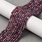 Natural Ruby Beads Strands, Faceted, Round, 3mm, Hole: 0.5mm, about 124pcs/strand, 15.16 inch(38.5cm)