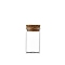 Glass Empty Wishing Bottle, with Cork Stopper, Column, Clear, 3x5cm, Capacity: 20ml(0.68fl. oz)