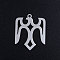 Tarnish Resistant 201 Stainless Steel Pendants, Eagle, Stainless Steel Color, 23.5x19x1mm, Hole: 1.5mm