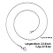 Non-Tarnish 1.2MM Unisex 304 Stainless Steel Snake Chains Necklaces