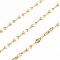 304 Stainless Steel Curb Chains, with Spool, Soldered, Golden, 4.5x2.5x0.1mm, about 32.8 Feet(10m)/roll