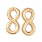 304 Stainless Steel Pendants, Infinity, Golden, 48x23.5x1mm, Hole: 1.5mm