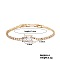 Elegant and Versatile Rectangle Brass Cubic Zirconia Bracelets for European and American Fashion, Clear, 6-3/4 inch(17cm)