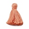 Cotton Tassel Pendants, Light Salmon, 45~48x30~36mm