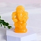 Ganesha Natural Calcite Healing Figurines, Reiki Energy Stone Display Decorations, 70mm