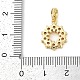 Стойки обшивки латунь микро проложить Циркон подвеску KK-H509-14G-3