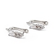 Серьги-кольца из латуни ZIRC-L097-055P-2