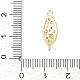 Латунные прозрачные подвески из кубического циркония KK-Z094-06G-01-3
