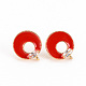 Латунные серьги-гвоздики из циркония KK-S356-242B-NF-1