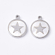 Подвески-пентакли из нержавеющей стали 304 STAS-S079-125P-1