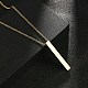Ожерелья из нержавеющей стали с вакуумным покрытием pvd 201 NJEW-M218-03G-2