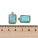 Синтетические бирюзовые подвески STAS-K291-04G-08-3