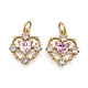Кулоны с кубическим цирконием из латуни KK-F821-25G-1