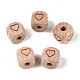 Гравированные бусины из бука WOOD-N015-08G-1