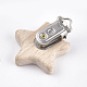 Зажимы для соски из бука WOOD-T015-09-2