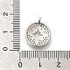 Латунные микропаве прозрачные подвески с фианитом KK-L225-020P-3