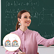 6 пара 6 стилей деревянных сережек-подвесок с железными штифтами ко Дню учителя EJEW-AN0004-85-4