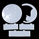 Плавающая полка в форме луны DIY-G093-02D-3