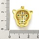 Латунные микро проложить кубического циркония подвески KK-K354-18G-02-3