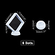 Superfindings 6set 10.9 см белые пластиковые стойки для демонстрации картинок с пленкой из ТПУ и подставкой для демонстрации базового браслета для демонстрации образцов медалей Perls и монет вызова ODIS-FH0001-01C-02-2