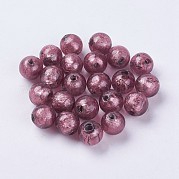 Бусины ручной работы бусины серебряной фольгой LAMP-J089-P08
